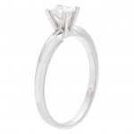 White Gold 1/3ct Princess Solitaire Engagement Ring - Handcrafted By Name My Rings™