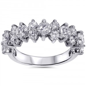 White Gold 1.95 ct TDW Diamond Engagement Wedding Ring - Handcrafted By Name My Rings™
