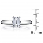 White Gold 1ct TDW Diamond Solitaire Solitaire Engagement Ring - Handcrafted By Name My Rings™