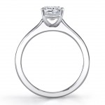 White Gold 1ct TDW Diamond Solitaire Solitaire Engagement Ring - Handcrafted By Name My Rings™