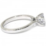 White Gold 1ct TDW Lab Grown Diamond Solitaire Engagement Ring - Handcrafted By Name My Rings™