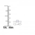 White Gold 1ct TDW Round Cut Clarity Enhanced Diamond Solitaire Engagement Ring - Handcrafted By Name My Rings™
