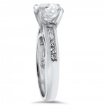 White Gold 2 1/2ct TDW Clarity Enhanced Diamond Engagement Ring - Handcrafted By Name My Rings™