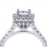 White Gold 2 1/2ct TDW Princess-cut Square Halo Diamond Bridal Ring Set - Handcrafted By Name My Rings™