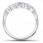 White Gold 2 1/4ct TDW Diamond Clarity Enhanced Wedding Engagement Ring Set - Handcrafted By Name My Rings™