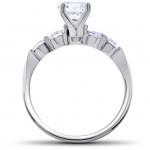 White Gold 2 1/4ct TDW Diamond Clarity Enhanced Wedding Engagement Ring Set - Handcrafted By Name My Rings™