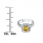 White Gold 2 5/8ct TDW Yellow and White Diamond Ring - Handcrafted By Name My Rings™