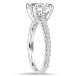 White Gold 2.3ct TDW Clarity Enhanced Diamond Engagement Ring - Handcrafted By Name My Rings™