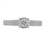 White Gold 2/5ct TDW Diamond Unity Ring - Handcrafted By Name My Rings™