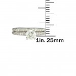 White Gold 2/5ct TDW Diamond Wedding Set - Handcrafted By Name My Rings™