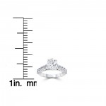White Gold 2CT TDW Diamond Clarity Enhanced Engagement Ring - Handcrafted By Name My Rings™