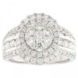 White Gold 2ct TDW Diamond Engagement Ring - Handcrafted By Name My Rings™
