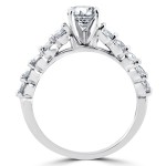 White Gold 2ct TDW Diamond Engagement Wedding Ring Set - Handcrafted By Name My Rings™