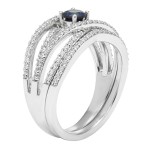 White Gold 3/4ct Diamond Bridal Set - Handcrafted By Name My Rings™