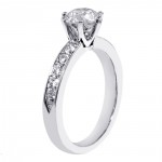 White Gold 4/5ct TDW Diamond Engagement Solitaire Ring - Handcrafted By Name My Rings™