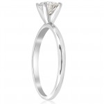White Gold 5/8 ct TDW Diamond Solitaire Engagement Ring - Handcrafted By Name My Rings™