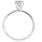 White Gold 5/8 ct TDW Diamond Solitaire Engagement Ring - Handcrafted By Name My Rings™