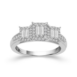 White Gold 5/8ct TDW Diamond Ring - Handcrafted By Name My Rings™