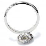 White Gold 5/8ct TDW Vintage Double Halo Diamond Engagement Ring - Handcrafted By Name My Rings™