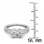 White Gold 5/8ct TDW White Diamond Classic Petite Split Prong Engagement Ring - Handcrafted By Name My Rings™