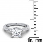 White Gold 5/8ct TDW White Diamond Engagement Ring - Handcrafted By Name My Rings™