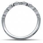 White Gold 7/8 ct TDW Round Diamond Engagement Ring & Matching Wedding Band Set - Handcrafted By Name My Rings™