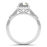 White Gold Antique 1 1/ 2ct TDW Diamond Engagement Ring - Handcrafted By Name My Rings™