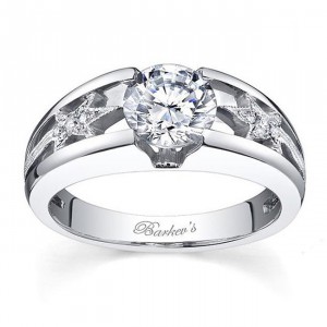 White Gold 1 1/10ct TDW White Diamond Engagement Ring - Handcrafted By Name My Rings™