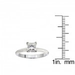 or White Gold or Platinum 3/4ct TDW GIA Certified Diamond Solitaire Engagement Ring - Handcrafted By Name My Rings™