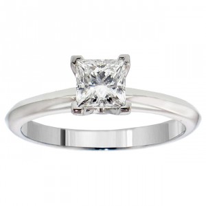 or White Gold or Platinum 3/5ct TDW GIA Certified Diamond Solitaire Engagement Ring - Handcrafted By Name My Rings™