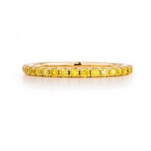 Yellow Sapphire Eternity Band 1.7mm - Stacking Ring - Handcrafted By Name My Rings™