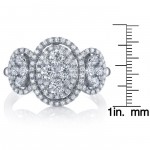 White Gold 1 1/4ct TDW Oval Diamond Ring - Handcrafted By Name My Rings™