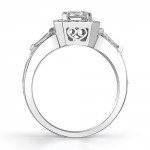 White Gold 2 1/8ct TDW Certified Emerald Cut Diamond Ring - Handcrafted By Name My Rings™