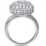 White Gold 2 5/8ct TDW Vintage Diamond Ring - Handcrafted By Name My Rings™