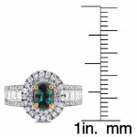 White or Gold Fine Brazilian Alexandrite and 1 1/3 ct TDW Diamond Ring by La Vita Vital - Handcrafted By Name My Rings™