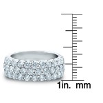 Gold 2ct TDW Multi-row Prong-set Diamond Ring - Handcrafted By Name My Rings™