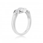 White Gold 1/7ct TDW Diamond Ring - Handcrafted By Name My Rings™