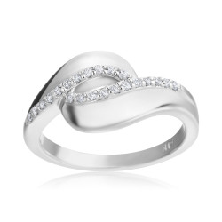 White Gold 1/7ct TDW Diamond Ring - Handcrafted By Name My Rings™