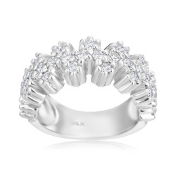 White Gold 1ct TDW Diamond Ring - Handcrafted By Name My Rings™