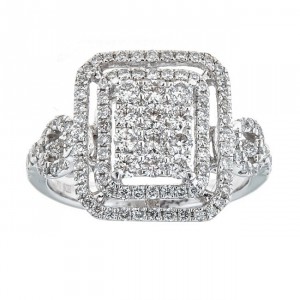 Anika and August White Gold 1 1/5ct TDW Diamond Ring - Handcrafted By Name My Rings™