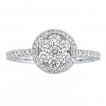 Anika and August White Gold .70ct TDW Diamond Engagement Ring - Handcrafted By Name My Rings™