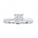 Anika and August White Gold 1/2ct TDW Diamond Ring - Handcrafted By Name My Rings™
