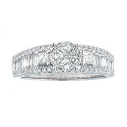 Anika and August White Gold 1ct TDW Diamond Ring - Handcrafted By Name My Rings™
