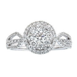 Anika and August White Gold 1ct TDW Diamond Ring - Handcrafted By Name My Rings™