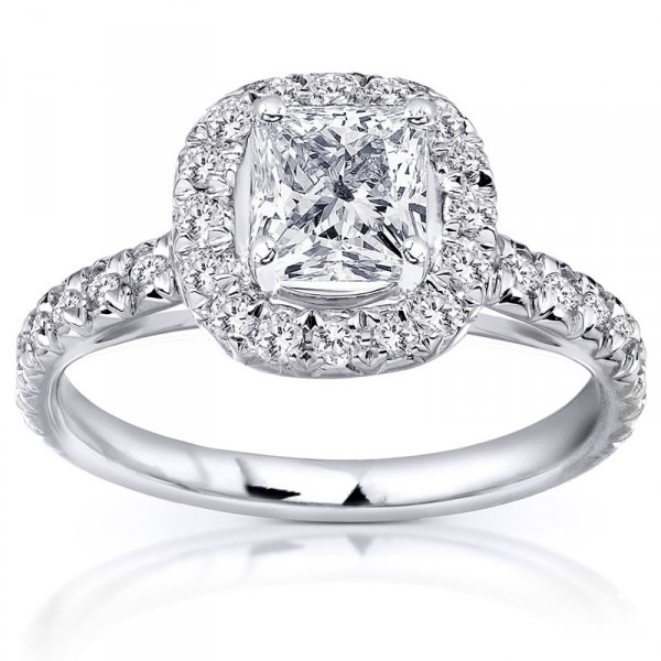 White Gold 1 2/5ct TDW Diamond Engagement Ring - Handcrafted By Name My Rings™