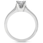 Gold 1/2ct TDW Asscher Diamond Solitaire Ring - Handcrafted By Name My Rings™