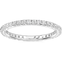 Gold 1/2ct TDW Diamond Eternity Wedding Band - Handcrafted By Name My Rings™