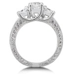 Gold 1ct Round Brilliant Diamond Bridal Set - Handcrafted By Name My Rings™