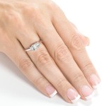 Gold 1ct TDW Diamond Three-stone Ring - Handcrafted By Name My Rings™