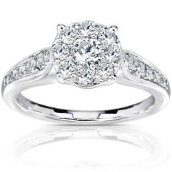 Gold 3/4ct TDW Diamond Engagement Ring - Handcrafted By Name My Rings™
